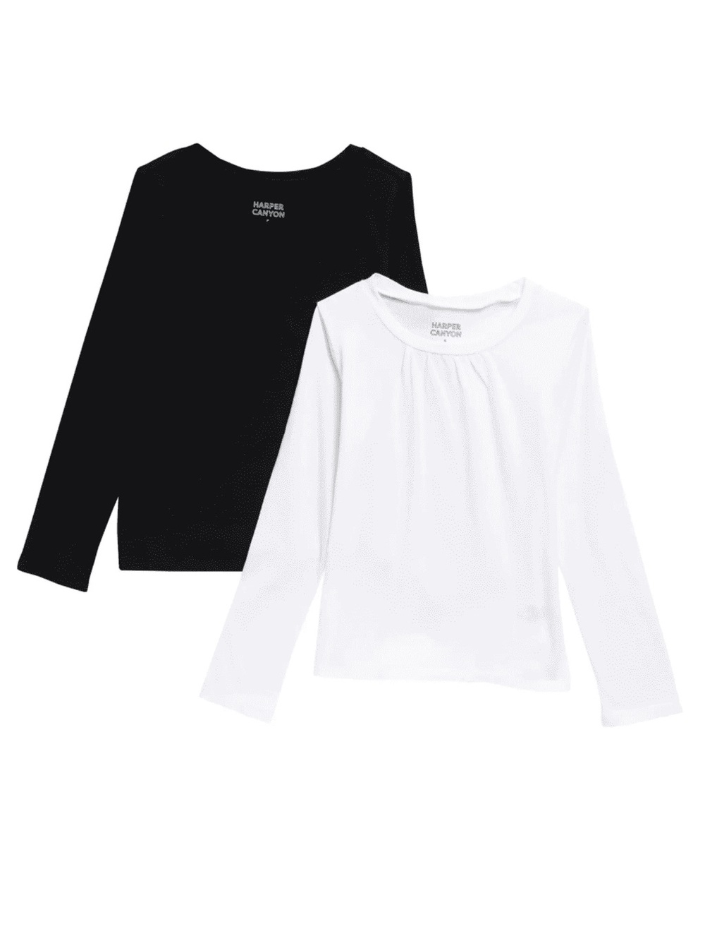 Harper Canyon Crew Neck Long Sleeve Shirts (2)